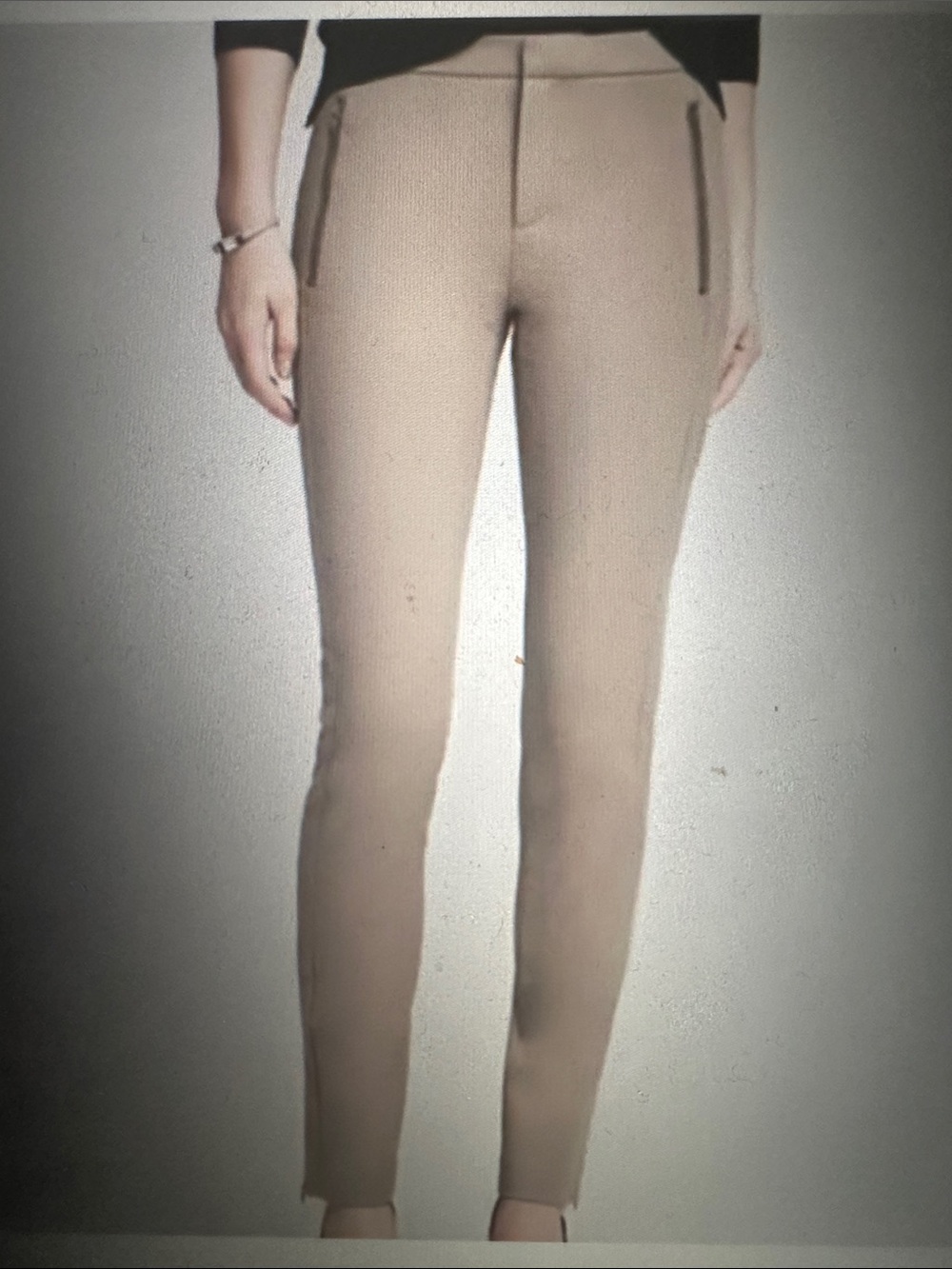 NWT Women’s Banana Republic Addison Fit Skinny Ankle Zip Trousers, size 12